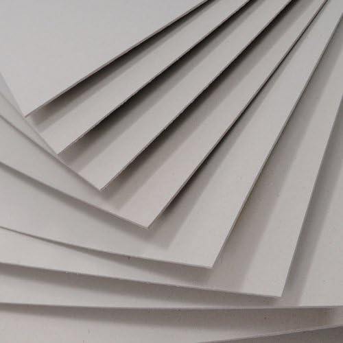 A4 Greyboard 15 Sheets Mount Board Backing Board Model Making Presentation Board Recycled Thick 1000 Micron Recycled Card