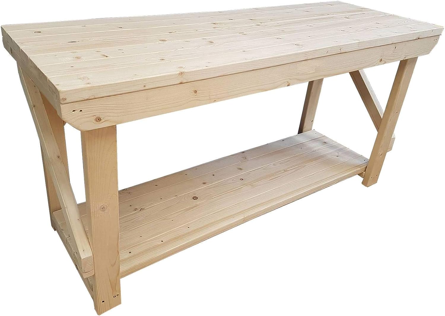 ACORN Wooden Workbench - Handmade Heavy Duty Work Table - Made From Construction Grade Timber (5ft)