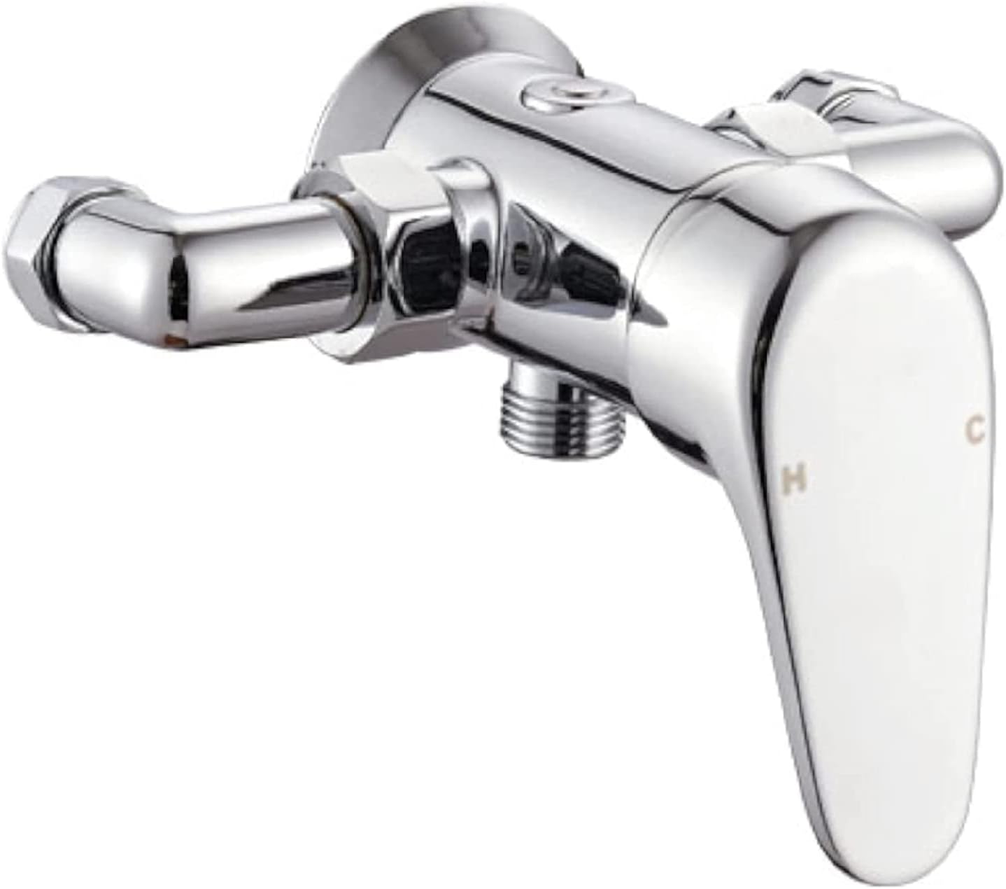 ENKI, Cruze, BT3918, Chrome, Manual Exposed Wall Mounted Shower Mixer Valve, Solid Brass, Modern, Easy to Install, 10-Year Guarantee