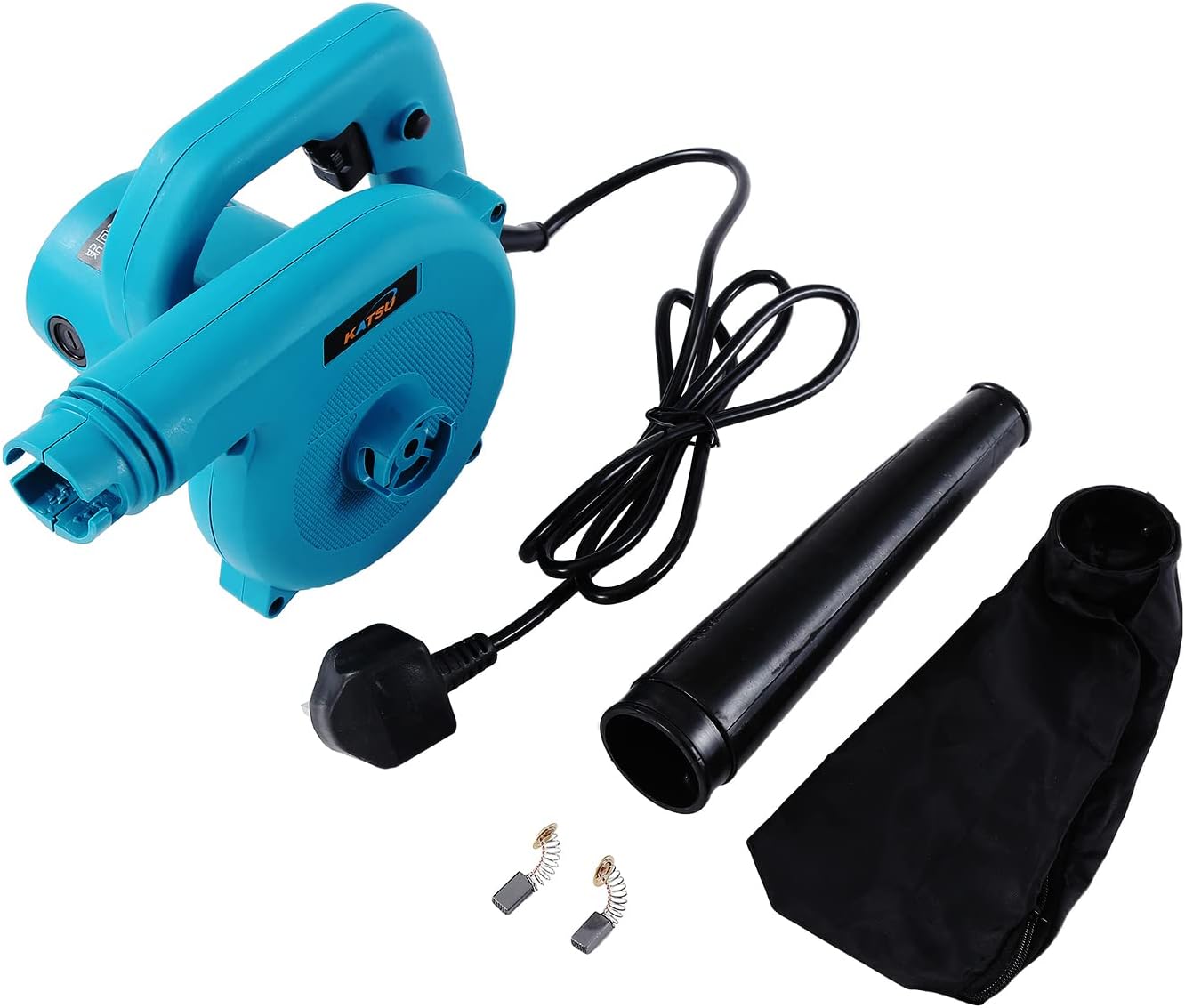 KATSU Electric Air Blower, Large Volume 550W Leaf Dust Blower Inflator with Variable Speed for Office Computers Construction Home Garden Lawn Care, Car Corner Dust Clearing 100760