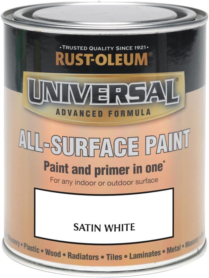 Rust-Oleum AMZ0086 750ml Universal Paint - Satin White