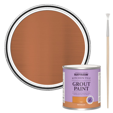 Rust-Oleum Bathroom Grout Paint Metallic Copper 250ml Review