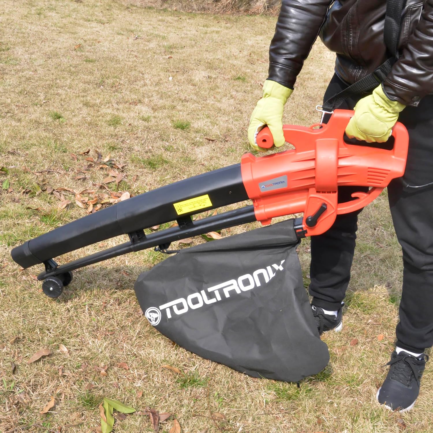 Laptronix 3 in 1 Electric Leaf Blower 2800W Garden Vacuum with Mulcher 35 Litre Collection Bag 10:1 Shredding Ratio, Automatic Mulching Compacts Leaves in Bag with 10m Cable : Amazon.co.uk: Garden