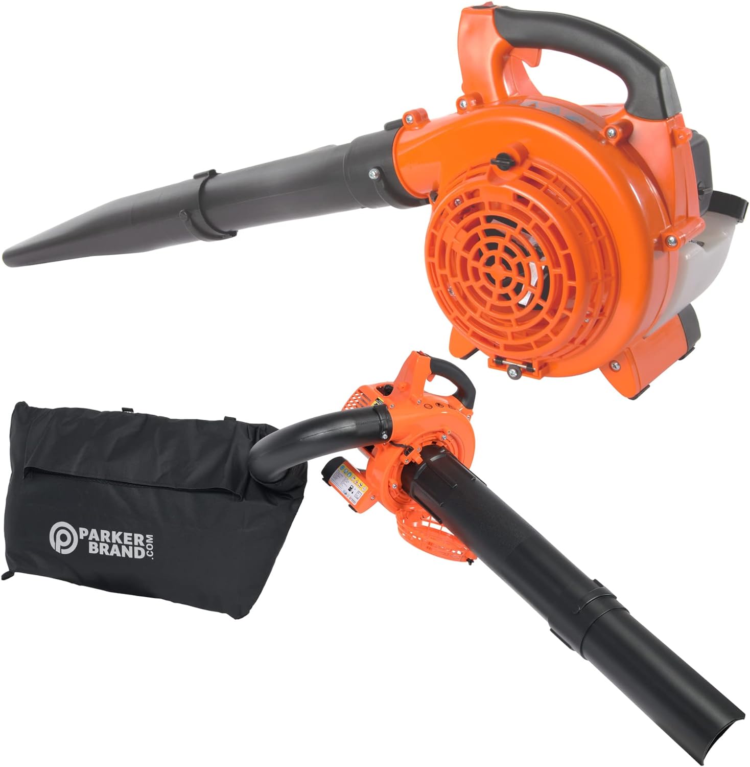 Parker PBV-2600 26cc 3 in 1 Petrol Leaf Blower, Vacuum, Mulcher Shredder