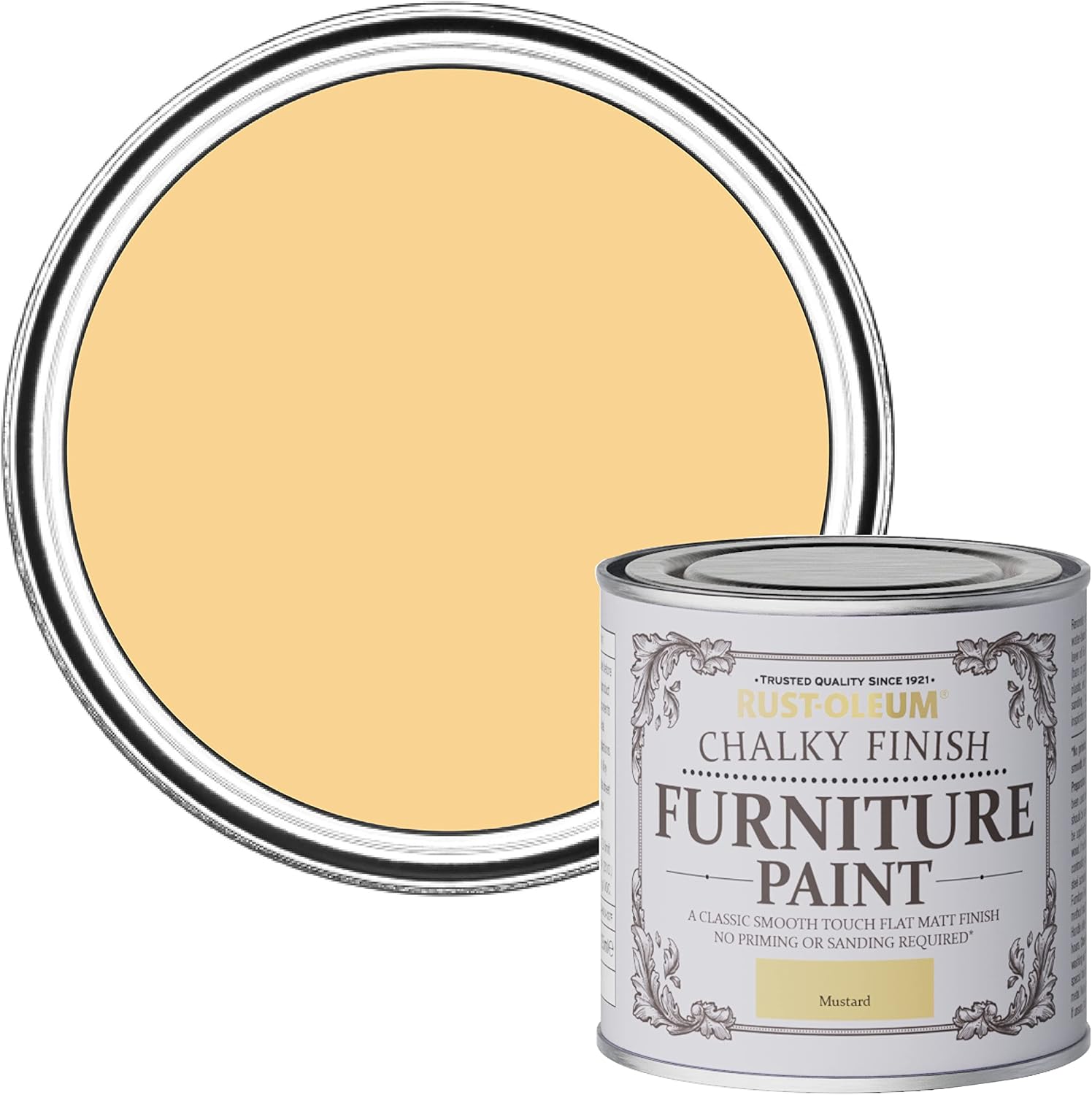 Rust-Oleum AMZ0017 Chalky Furniture Paint Mustard 125 ml