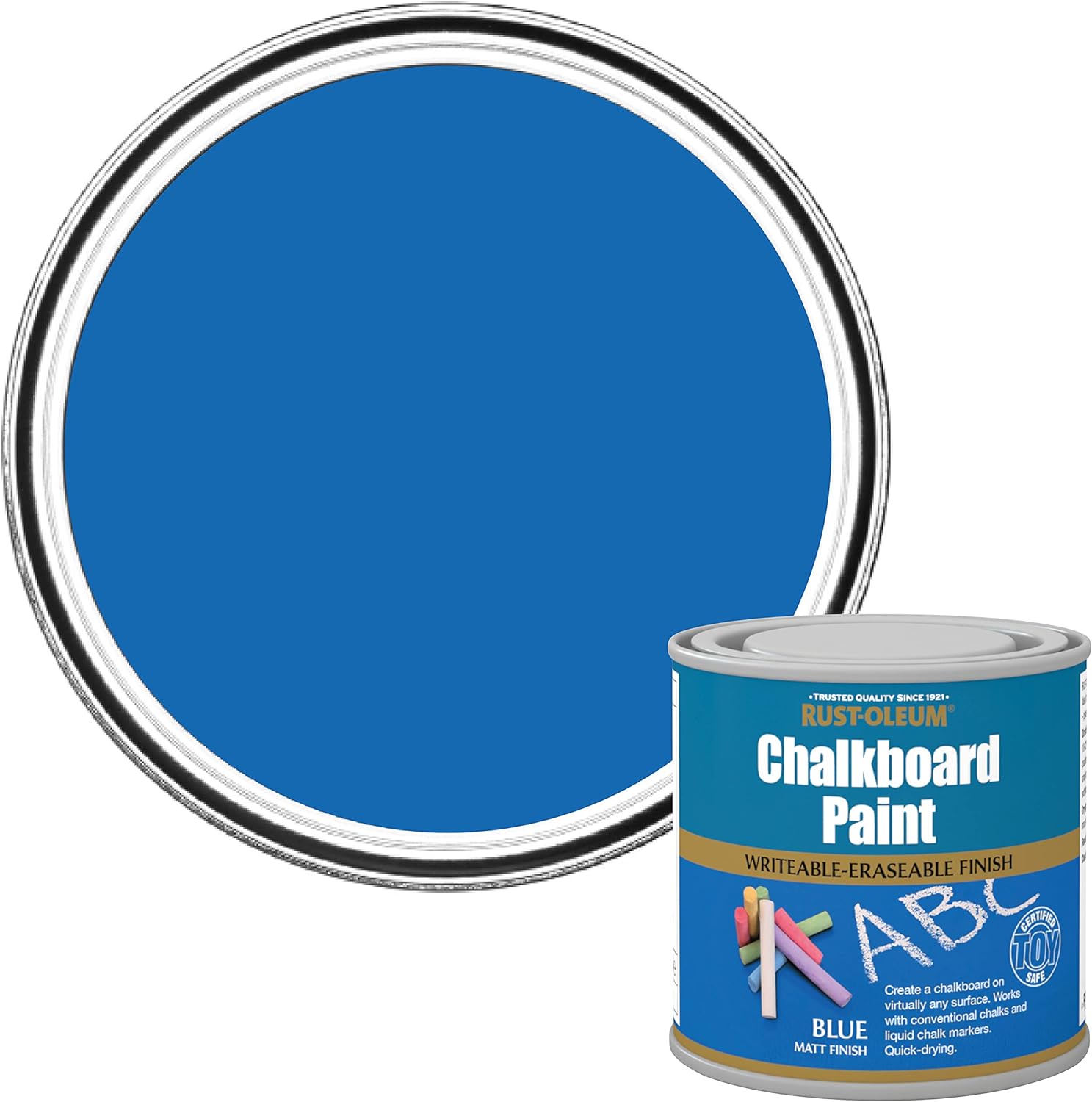 Rust-Oleum AMZ0124 Chalkboard Paint Blue 250ml