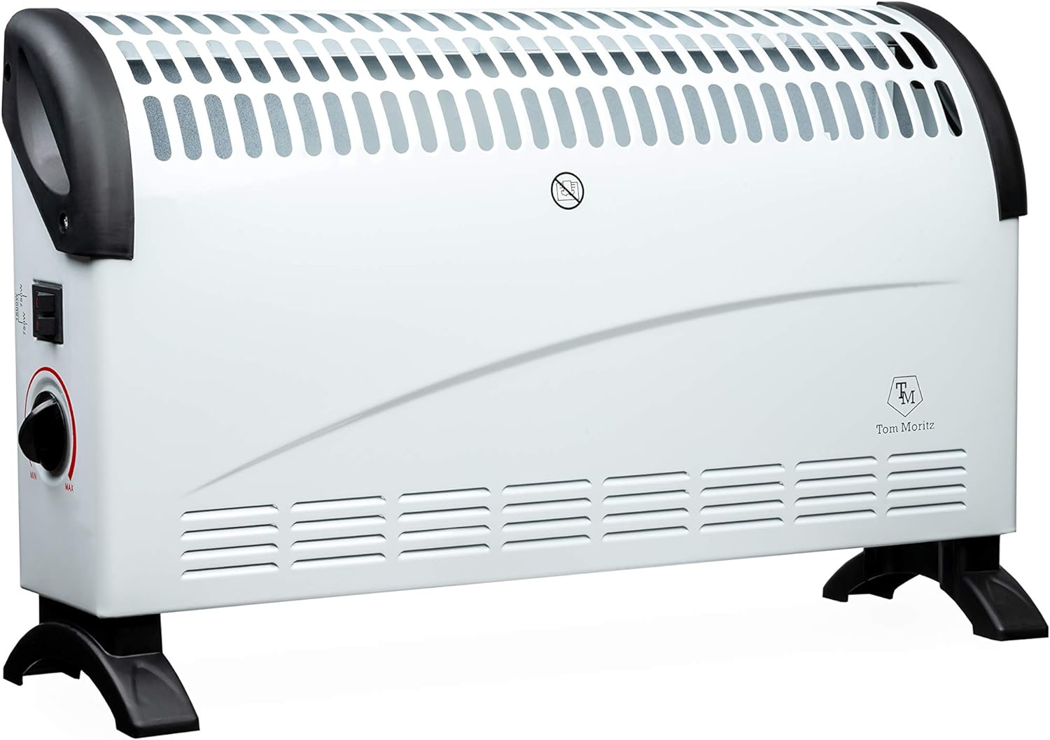 Convector Radiator Heater with Adjustable Thermostat/Adjustable 3 Heat Settings (650/850/1500 W) / Electrical/Convection Heating/Oil-Free Radiator By Tom Moritz