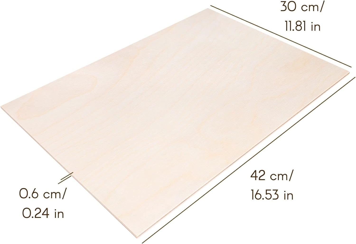 Creative Deco 10 x A3 Plywood Sheets | 420 x 300 x 6mm Baltic Birch Wood Ply | Perfect Board for Wood Board DIY Home Decor, Arts, Craft, Painting, Laser Cutting, CNC, Scroll Saw, Stenciling Pyrography