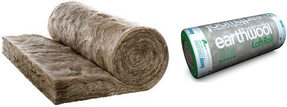 EARTHWOOL 5 x Insulation Loft Rolls Knauf Earthwool 200mm Thickness, 6.84m2 Per Roll Combi Cut 34.20m2 Area Covered Deliveries to Mainland UK ONLY