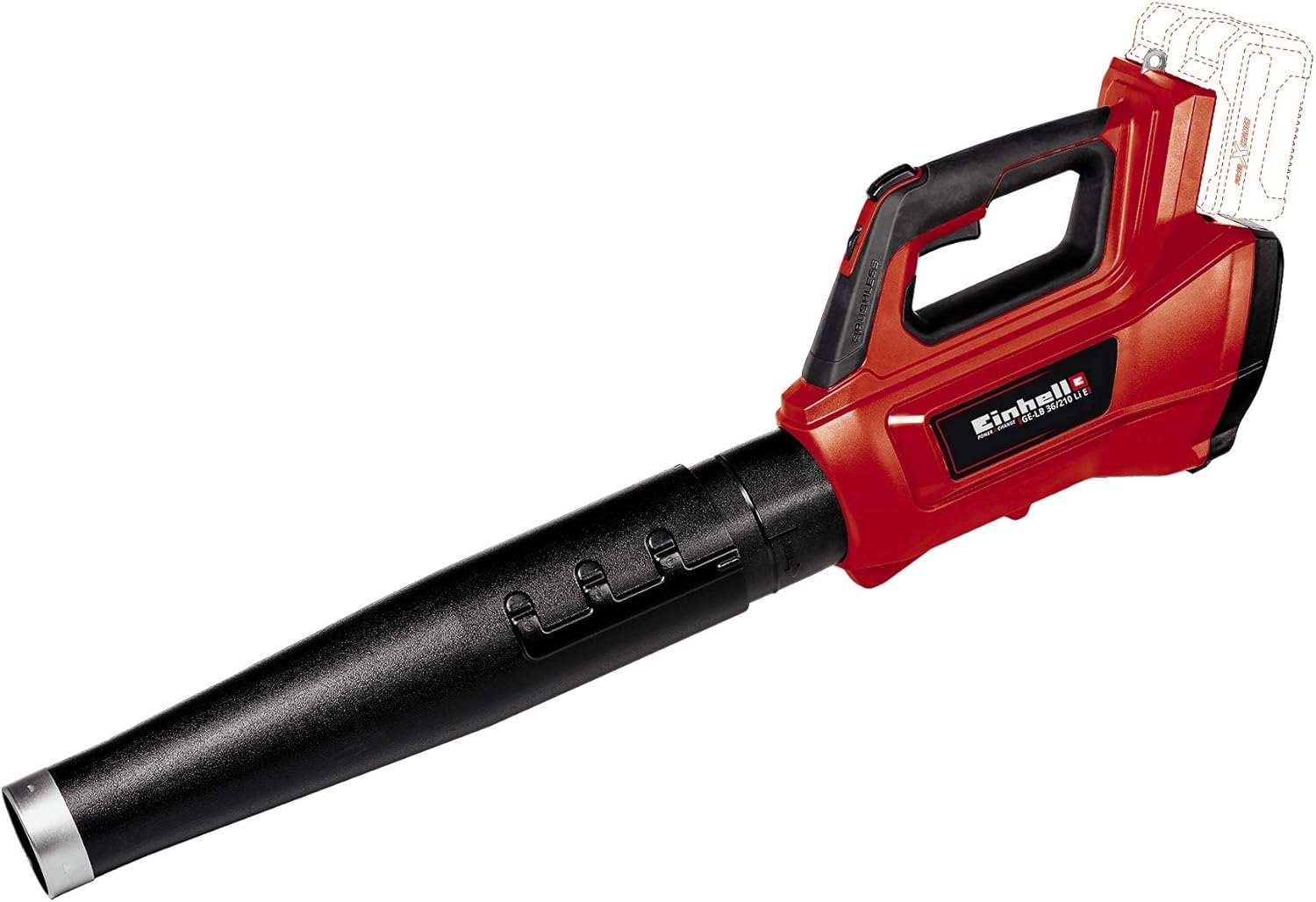 Einhell Power X-Change 36V Cordless Leaf Blower - Powerful (816 m³/h Blow Rate) Garden Blower With Brushless Motor And Turbo Switch - GP-LB 36/210 Li E Solo Cordless Blower (Battery Not Included)