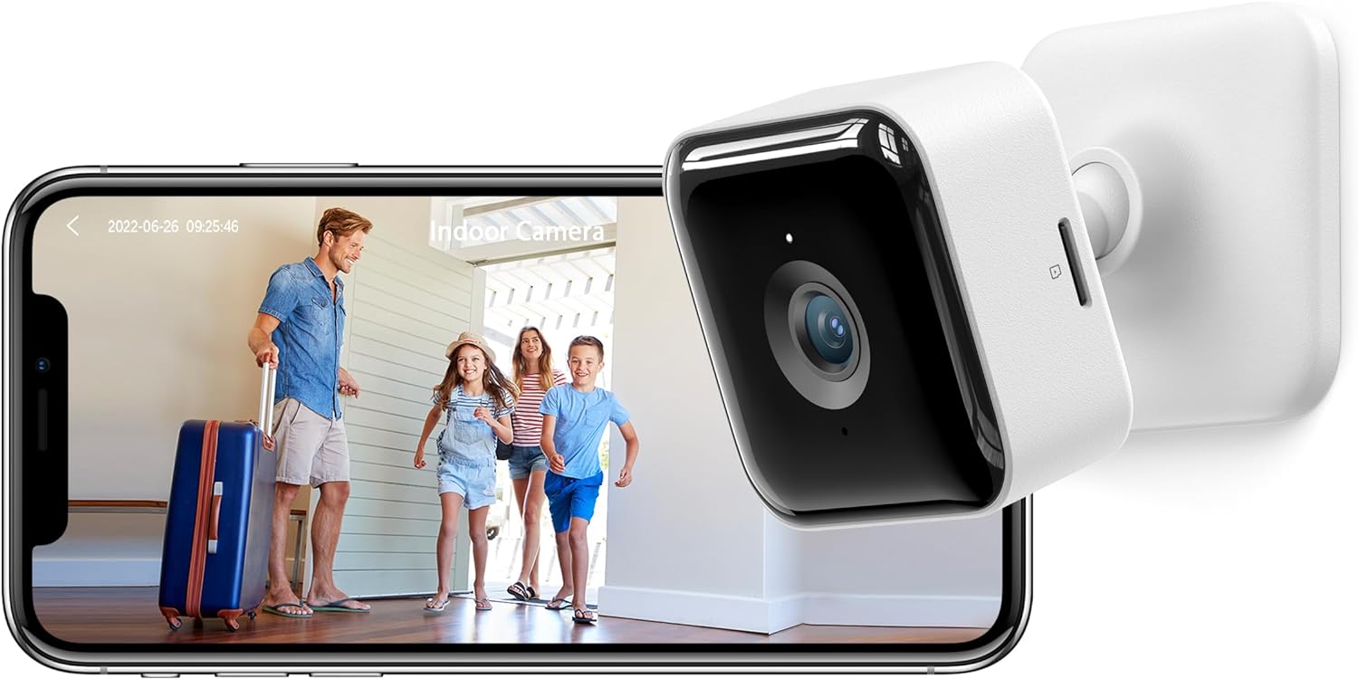 Indoor Camera, Security Camera, 1080P Cameras House Security, CCTV Camera, Home Security Camera, Motion/Sound Detection, 2-Way Audio, Night Vision, APP Control, Real-Time Alert, SDCloud, GNCC C2