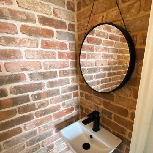 Brick Tiles in Toilet | Building Material Reviews