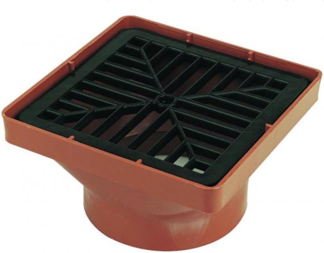 FLOPLAST Underground Drain 110mm Square Hopper Grid