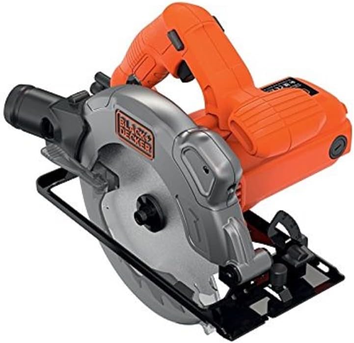 BLACK+DECKER 1250 W 66 mm Cutting Depth Blade Circular Saw Power Tool, CS1250L-GB