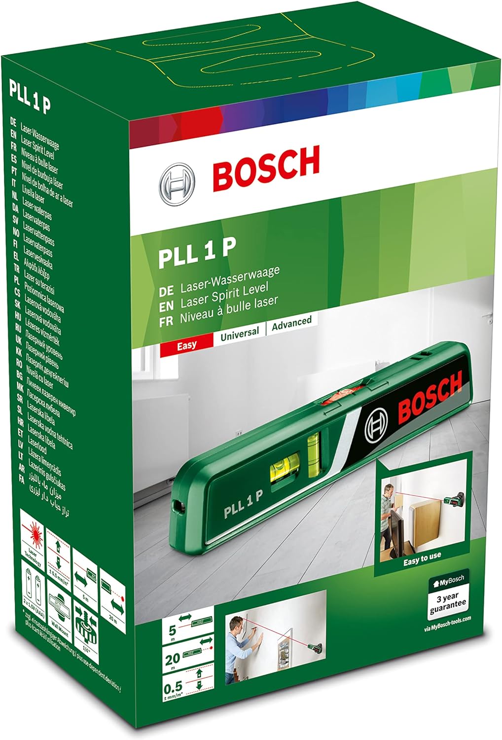 Bosch detector Truvo (easy one-button handling, live cables metal wall scanner)