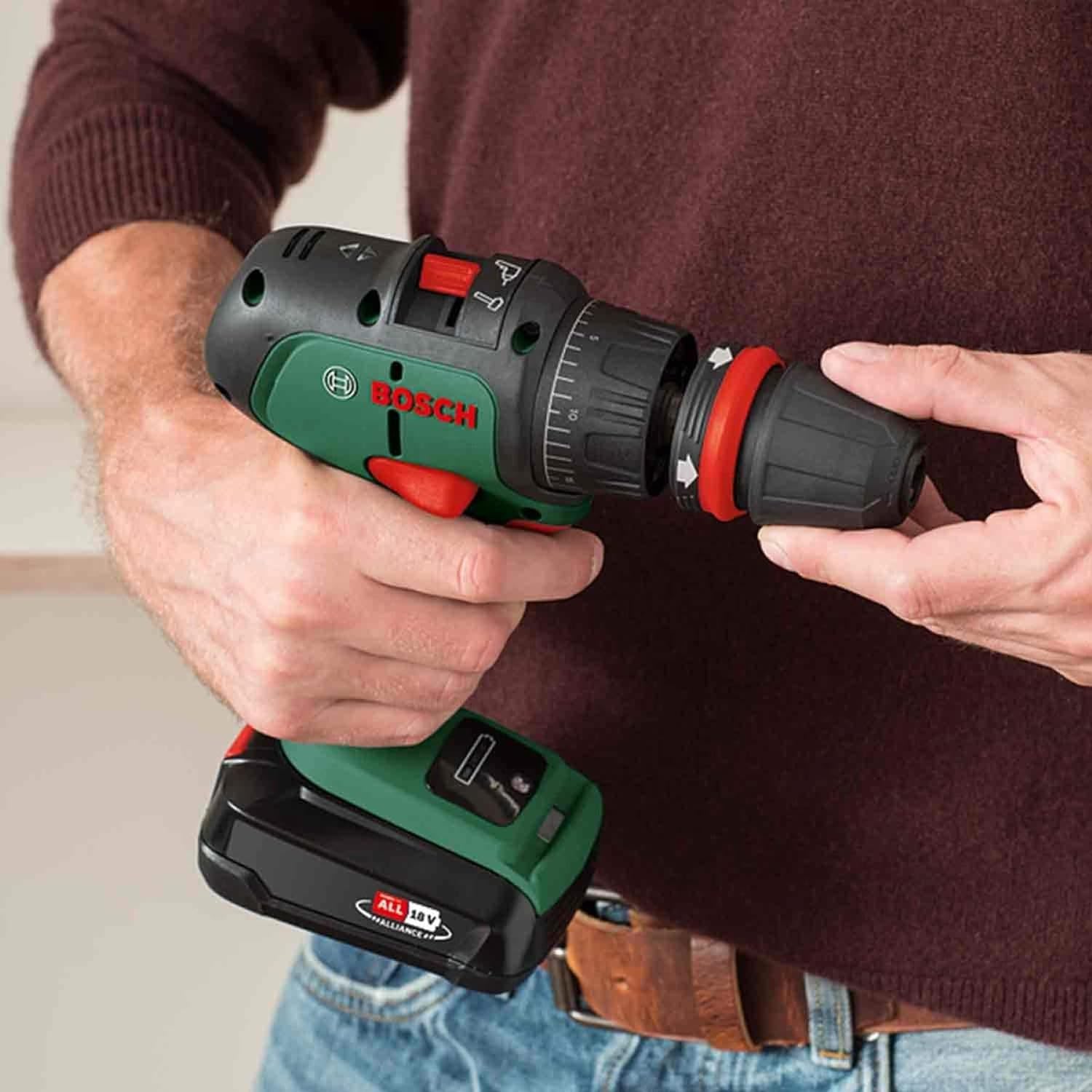 Bosch Home and Garden Cordless Combi Drill UniversalImpact 18V-60 (2 batteries 2.0 Ah, 18 Volt System, in carrying case)