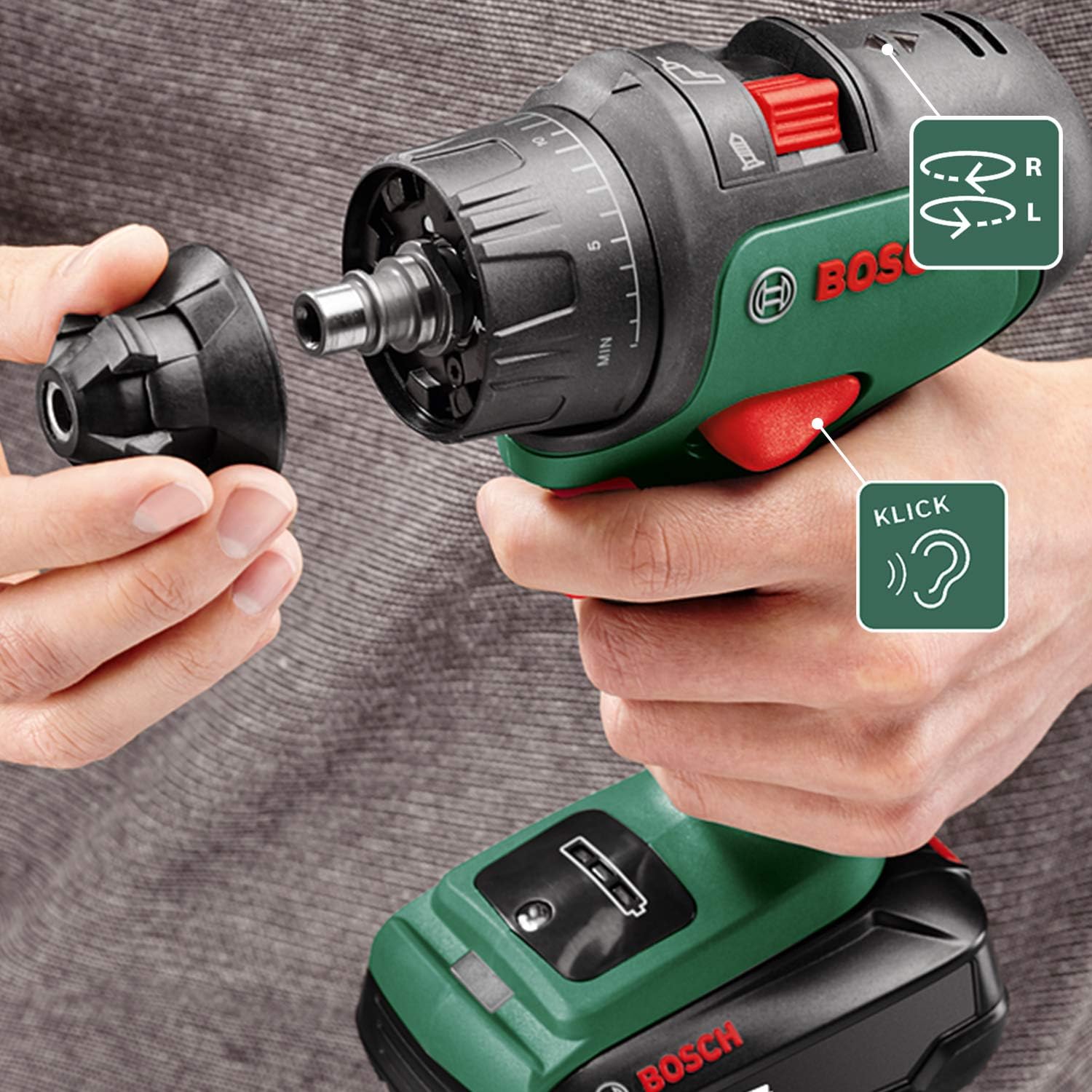 Bosch Home and Garden Cordless Combi Drill UniversalImpact 18V-60 (2 batteries 2.0 Ah, 18 Volt System, in carrying case)