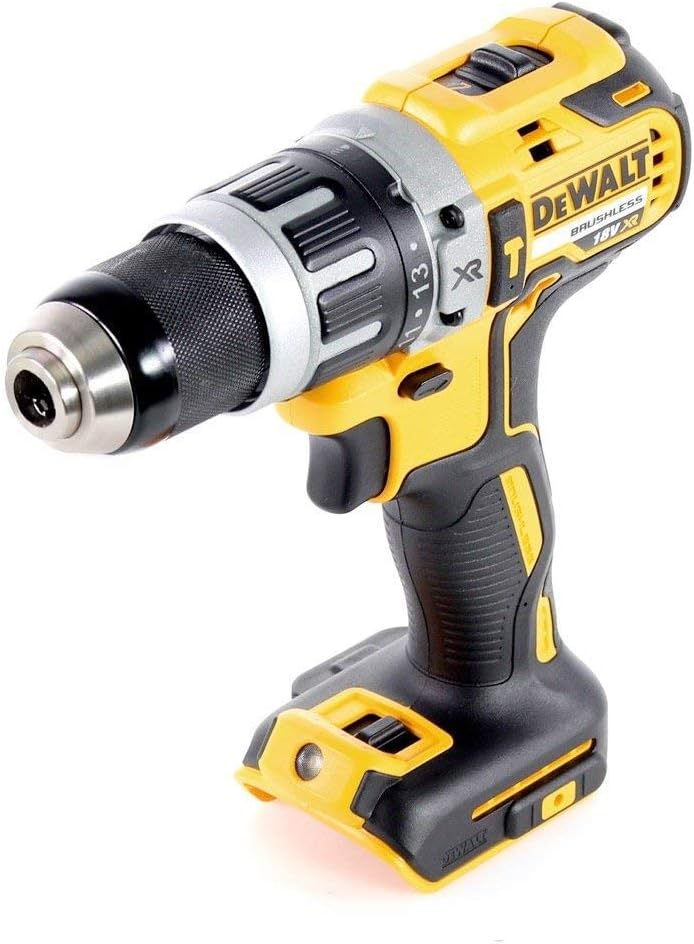 DEWALT DCD796N 18v XR Li-Ion Brushless Compact Combi Hammer, 18 W, 18 V, Yellow/Black