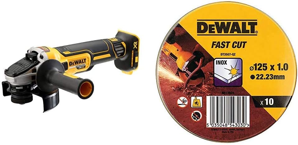 DEWALT DCG405N-XJ 18V XR Brushless 125mm Angle Grinder, Multi-Colour