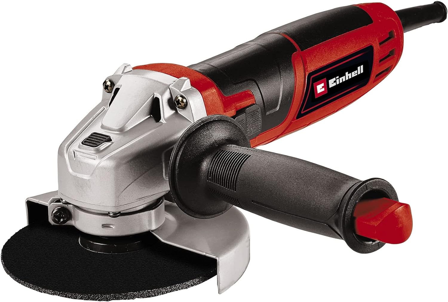 Einhell 4430618 115mm Angle Grinder TC-AG 115 | 500W, 4 Inch Grinder For Cutting, Grinding, Polishing and Sharpening | Soft Start, Spindle Lock, Additional Handle, Red