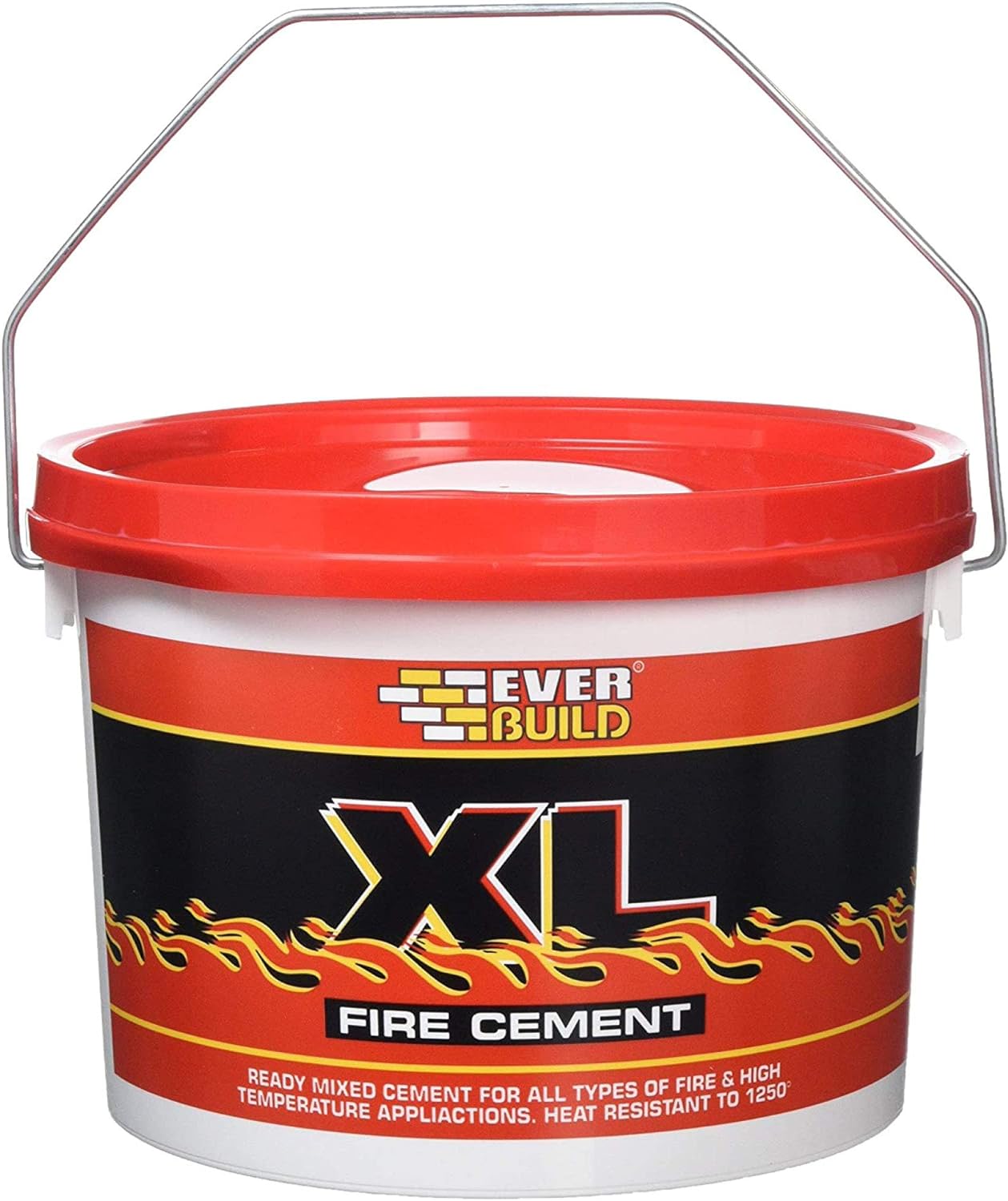 Everbuild – XL Fire Cement – Ready Mixed – Resistant to Temperatures Up to 1250˚C – Buff – 5kg