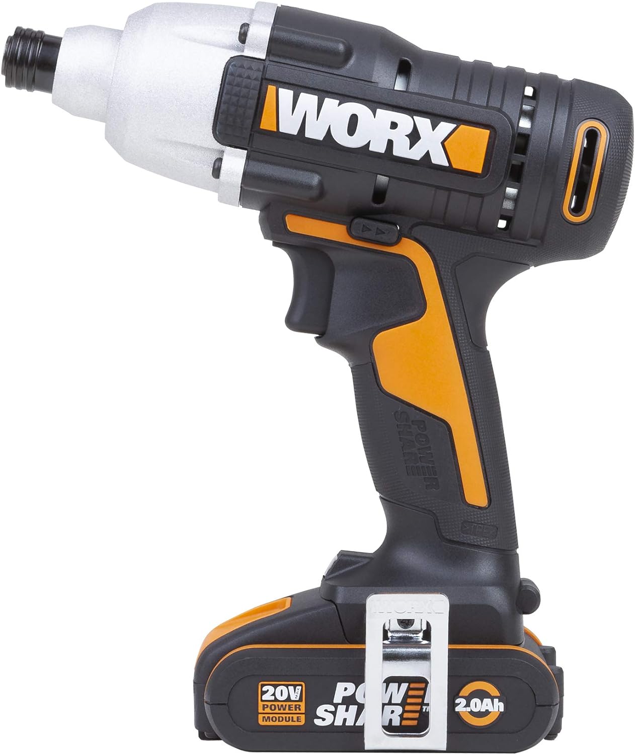 WORX WX291 Cordless Impact Driver with 2.0 Ah Battery, Black, 18V (20V Max)