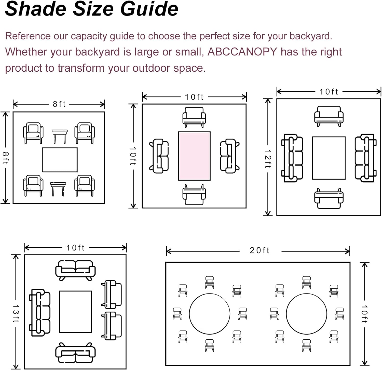 ABCCANOPY 2.5x2.5M Gazebos With Netting for Patios Double Roof Soft Canopy Garden Backyard Gazebo for Shade and Rain (Gray)