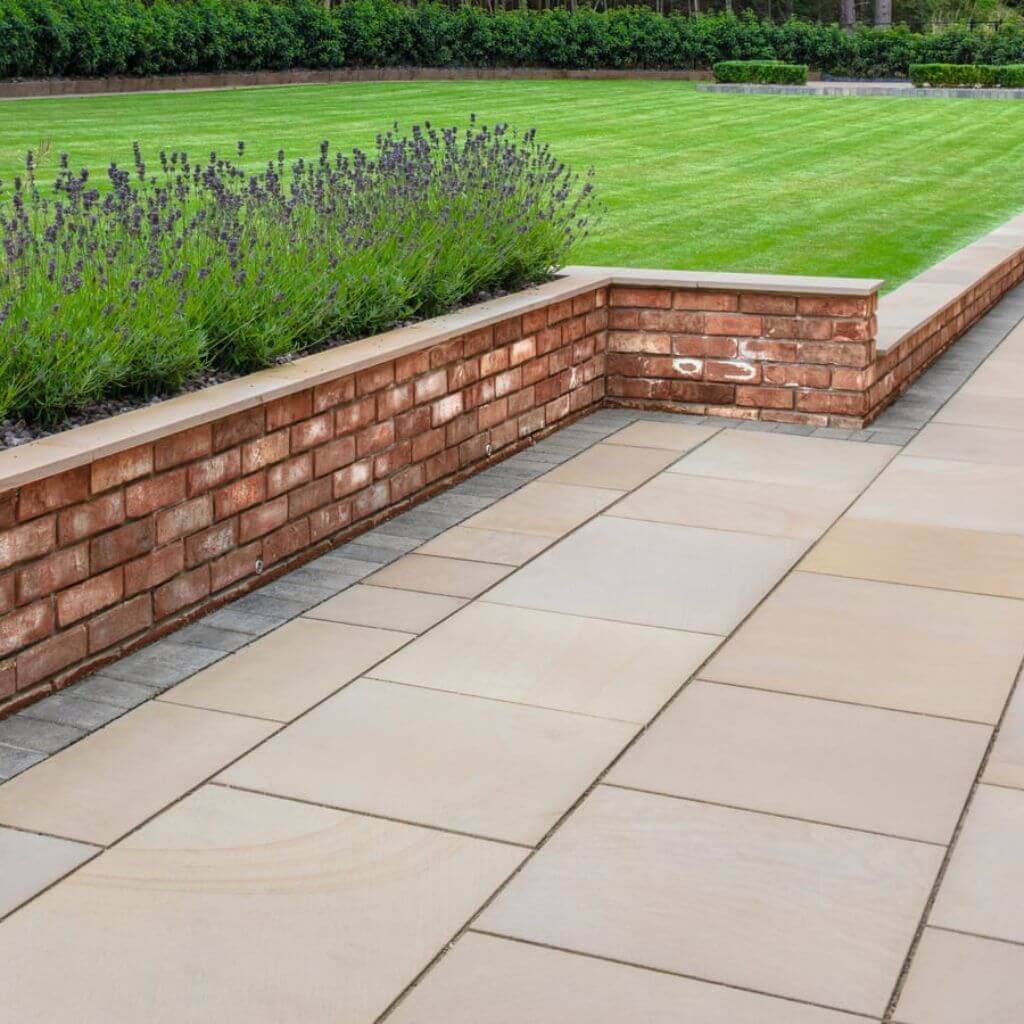 Patio with Brown Slabs | Building Material Review