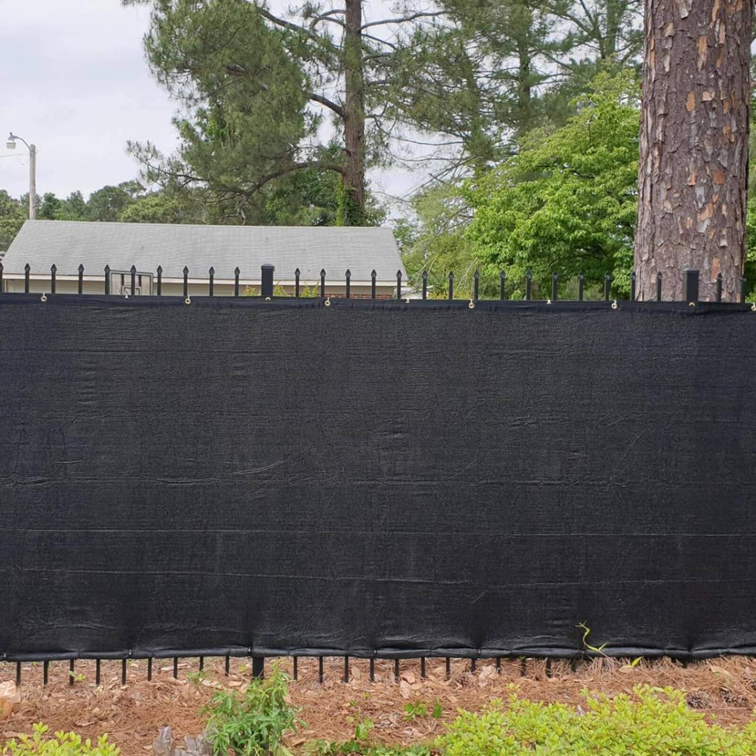 Orgrimmar Privacy Screen Fence Black 6’x50’ Heavy Duty Garden Fence Mesh Shade Net Cover for Outdoor Wall Porch Patio Backyard Balcony