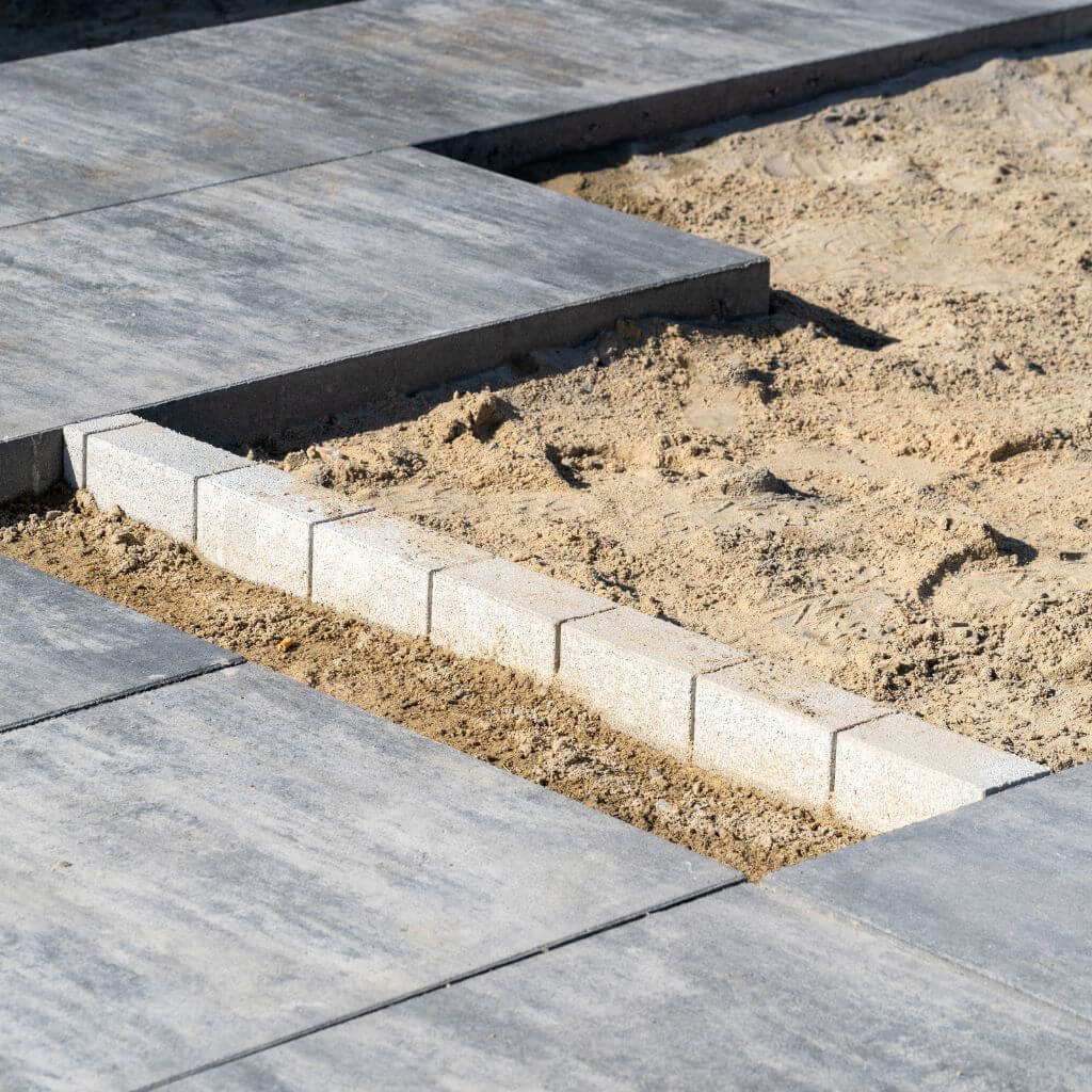 Patio Base covered with Sand | Building Material Reviews