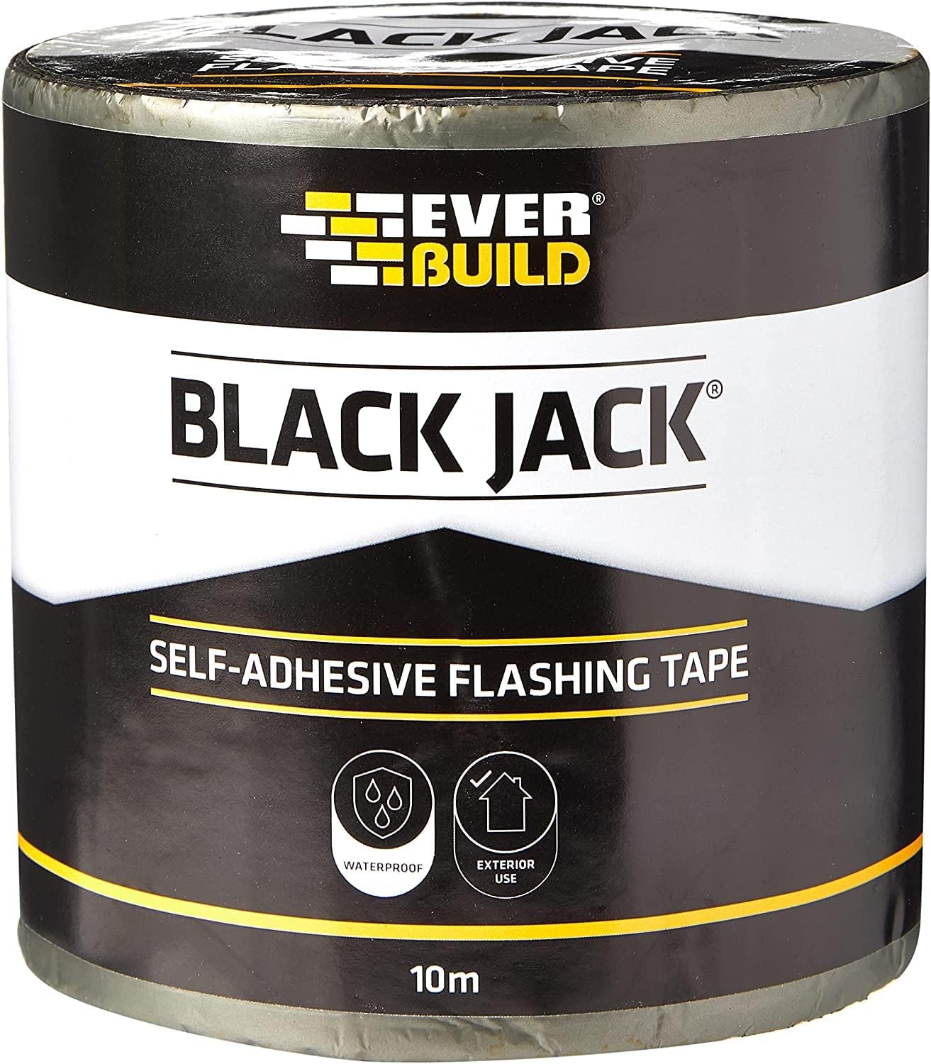 Everbuild Black Jack Strong Self Adhesive Flashing Tape – Natural Lead-Look Finish – 150mm x 10m