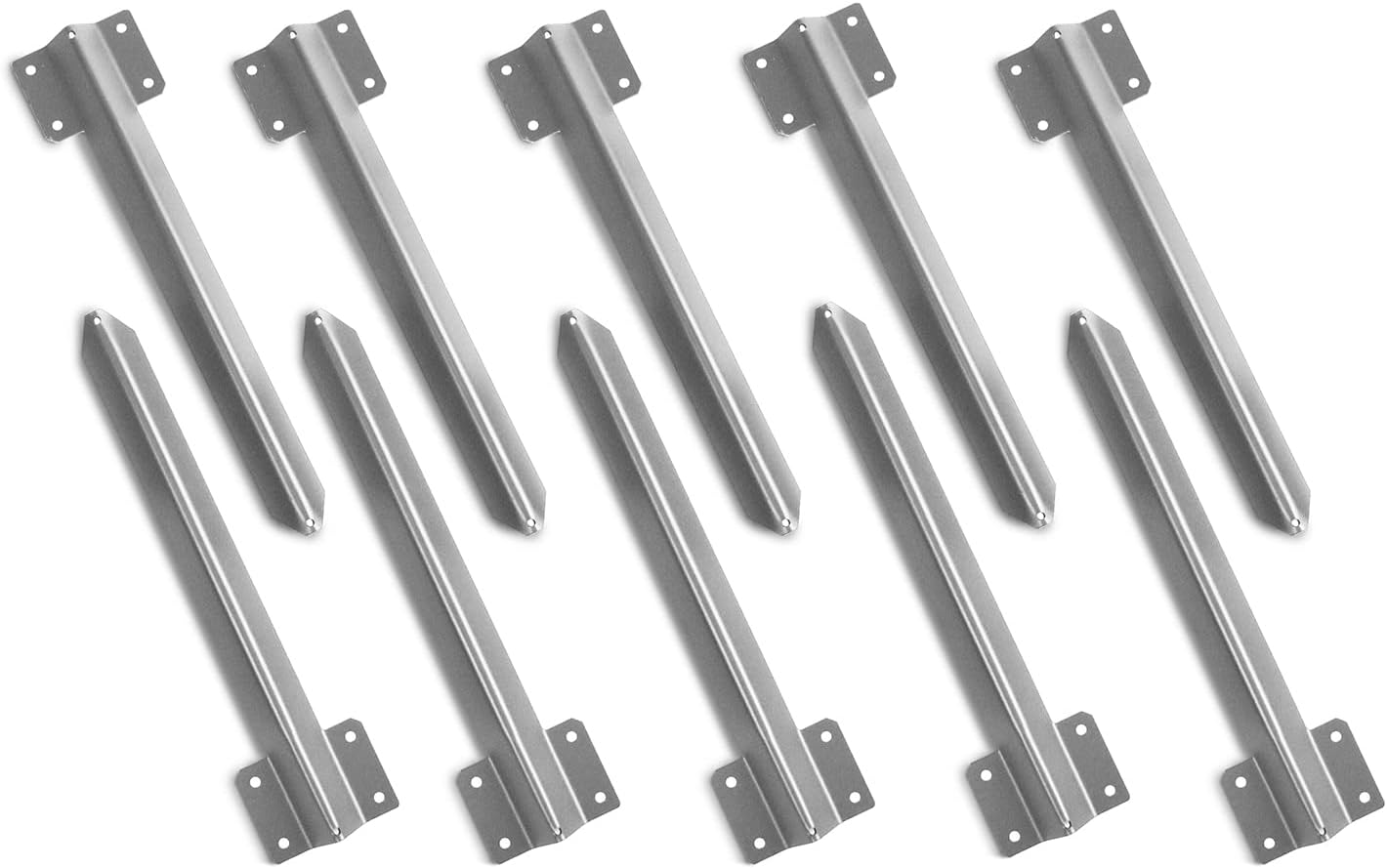 Pack of 10 x Timber Railway Sleeper Connecting Planters Retaining Walls Driveway Path Straight Edge Edging Bracket Heavy Duty - British Galvanised Steel