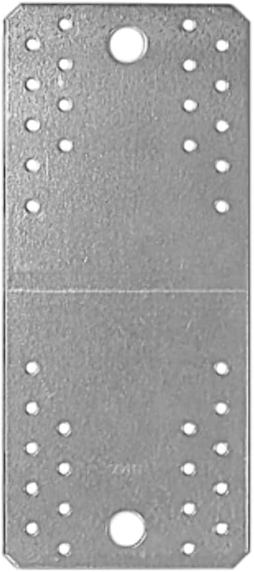 SS8® 1 x 280x55x2.5mm Flat Bracket Metal Joining Plate Steel Brackets Fixing Sleeper Fence Timber Heavy Duty Galvanised