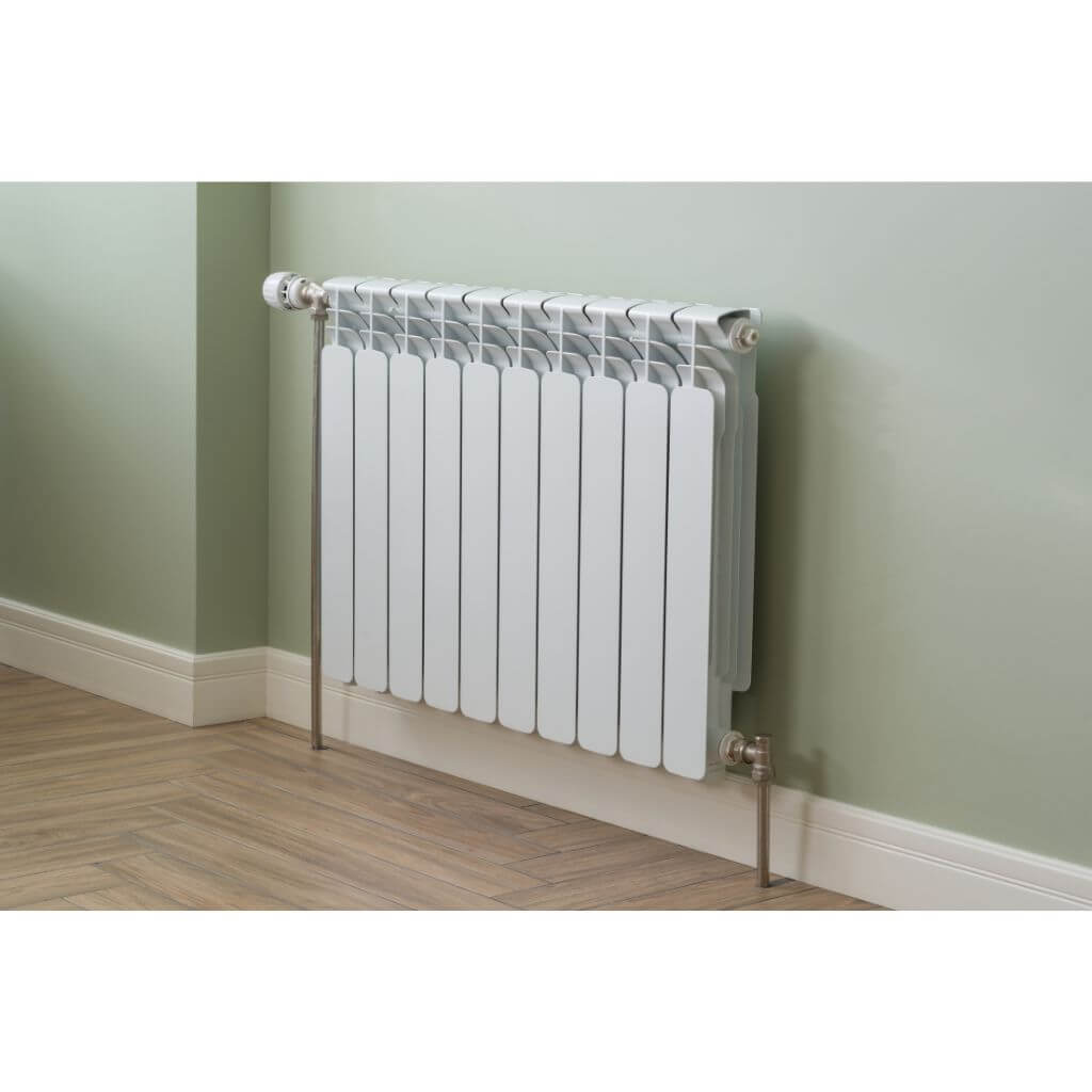 a radiator in a room