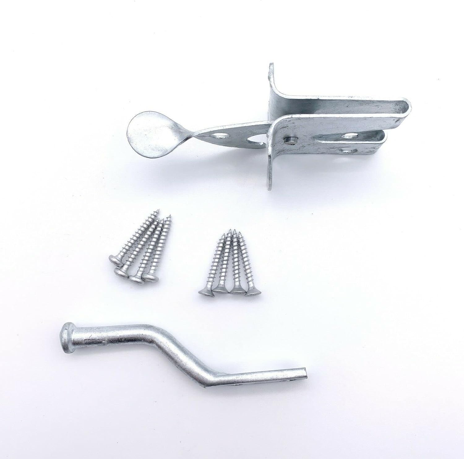 ebuyerfix Heavy Duty Self-Locking Garden Outdoor Lock Auto Gate Latch Catch Ideal for Front Auto Gate Latch Galvanised