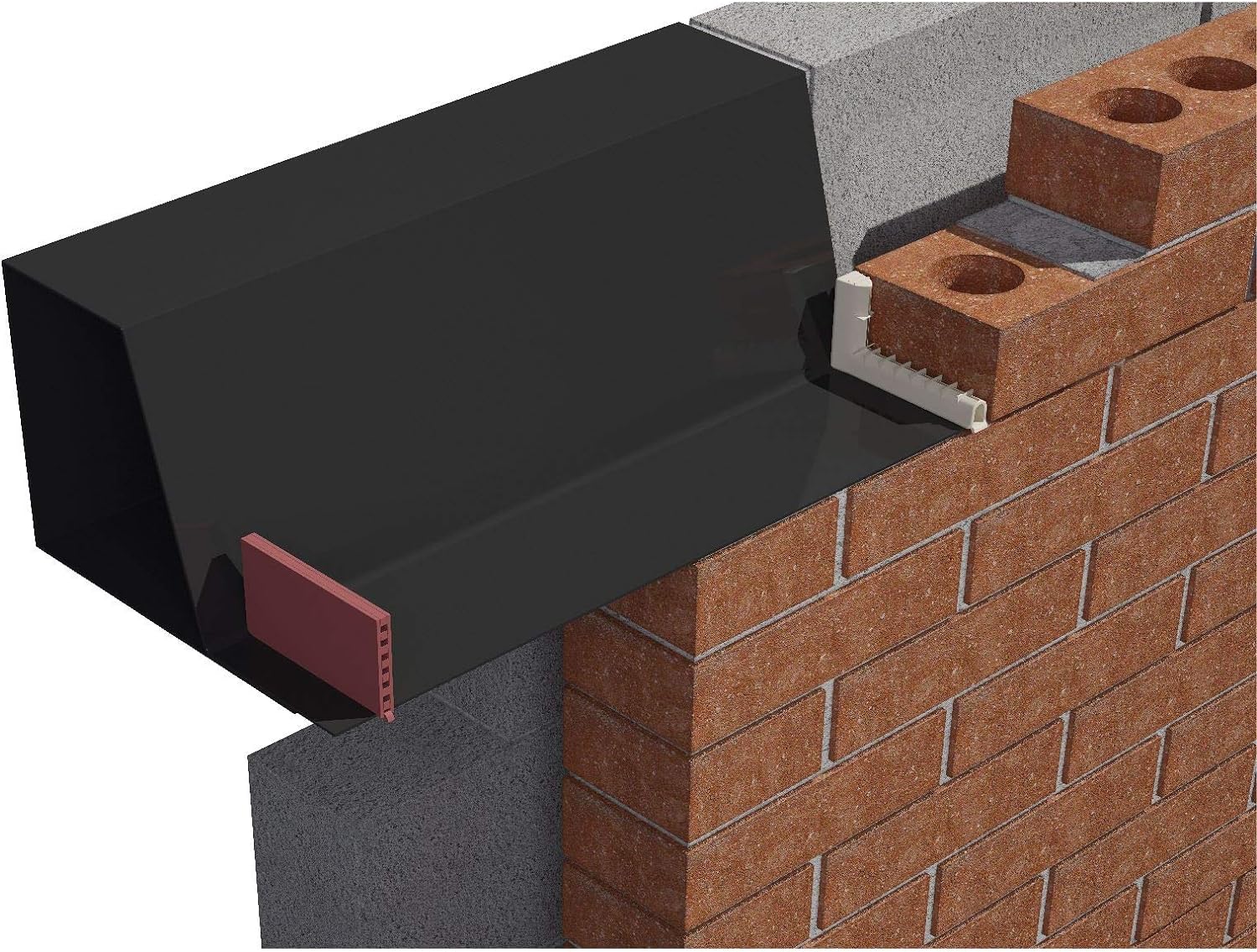 10 x Terracotta Brick Weep Vents/Ventilation for Cavity Walls Retaining Garden Wall