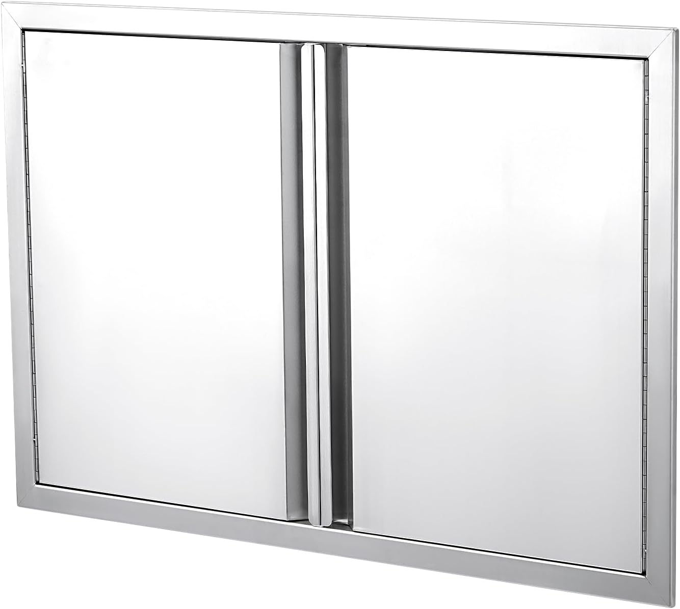 BBQ Access Door 28W X 19H Inch, Grill Door Double Door Brushed Stainless Steel with Recessed Handle, Outdoor Kitchen Doors for BBQ Island, Grill Station, Outside Cabinet BBQ Access Door 28W X 19H Inch, Grill Door Double Door Brushed Stainless Steel with Recessed Handle, Outdoor Kitchen Doors for BBQ Island, Grill Station, Outside Cabinet