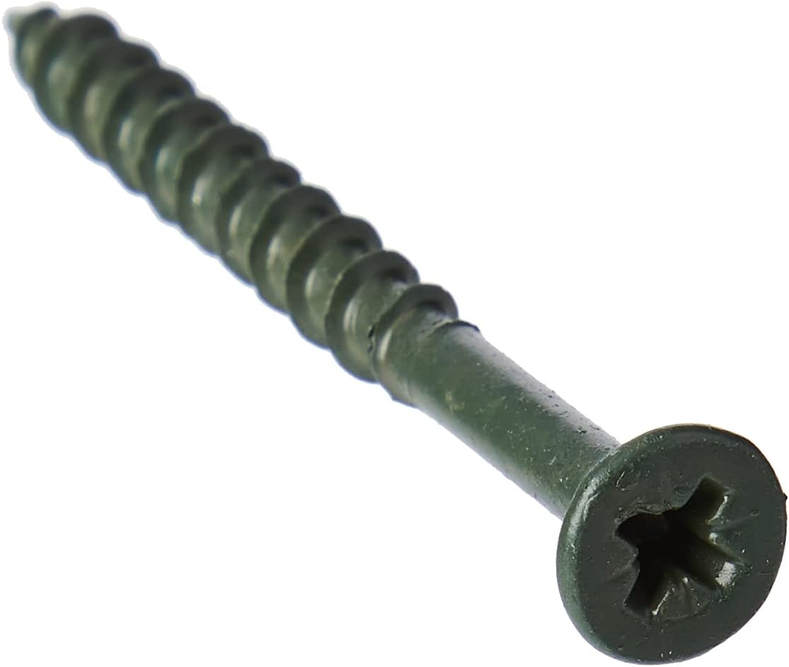 ForgeFix Countersunk Decking Screws | 4.5 x 50mm | Green | Box 200