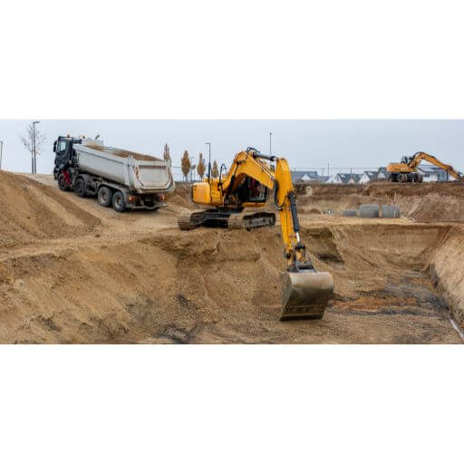 Diggers collecting Aggregates | Building Material Reviews