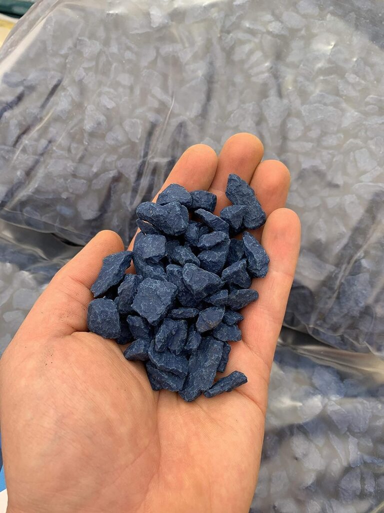 Decorative Stones For Garden - 10 kg Blue - Premium Coloured Rocks