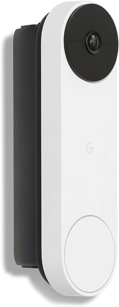 Google GWX3T Nest Doorbell (Battery) - Wireless Video Doorbell - Smart WiFi Doorbell Camera, Snow