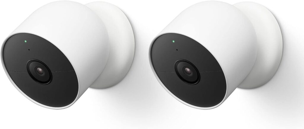 Google Nest Cam (Outdoor / Indoor, Battery) Security Camera - Smart Home WiFi Camera - Wireless, 2-Pack