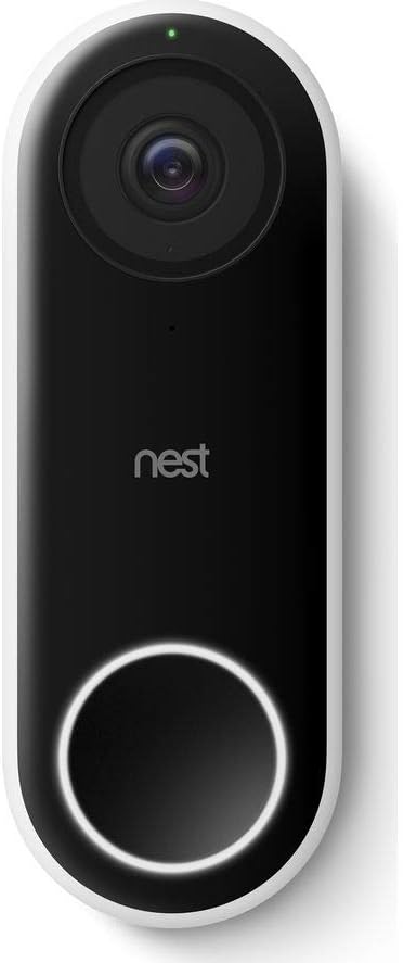 Google Nest NC5100GB Hello Video DOORBELL, Black, 1 Count (Pack of 1) : Amazon.co.uk: DIY Tools