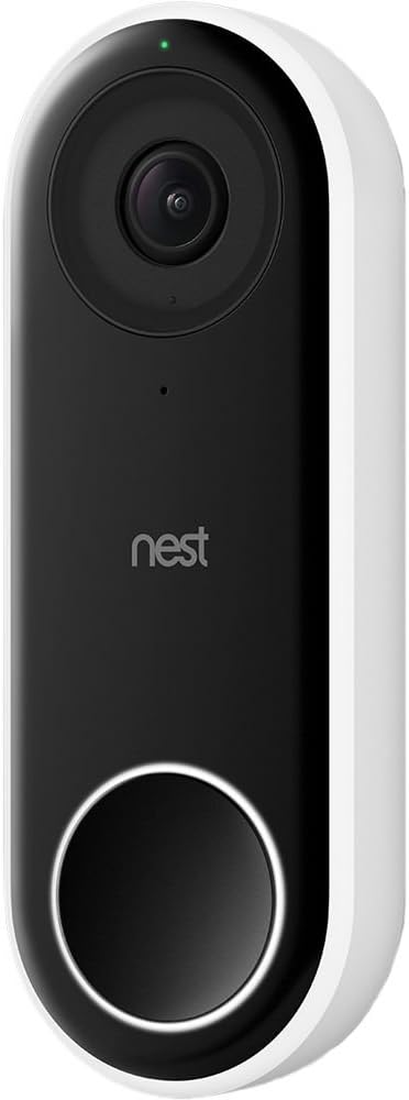 Google Nest NC5100GB Hello Video DOORBELL, Black, 1 Count (Pack of 1) : Amazon.co.uk: DIY Tools