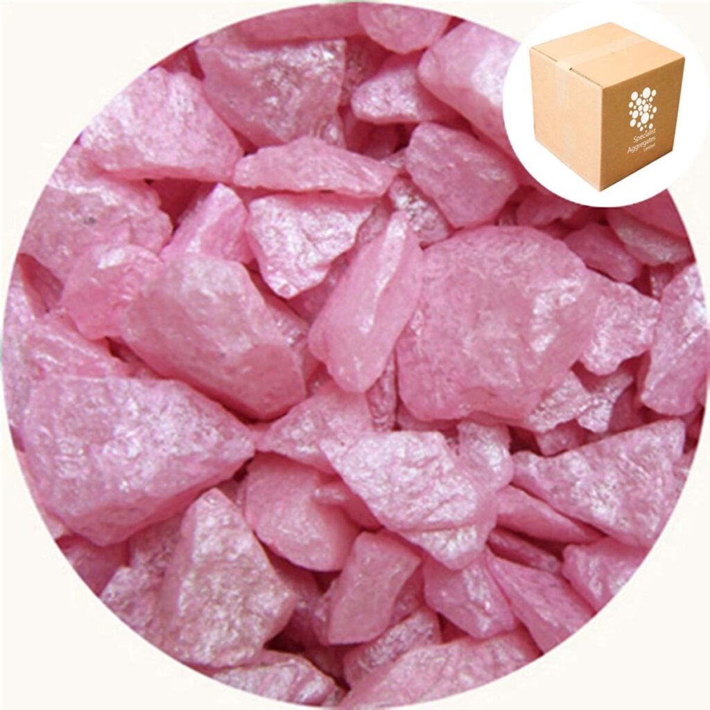 Specialist Aggregates ® - 4kg Aspen Silk - Pink - Decorative Gravel/Stones | Weddings | Events | Memorials | Photography | Home | Garden | Vases | Art | Craft | 14 COLOURS | UK Manufacturer