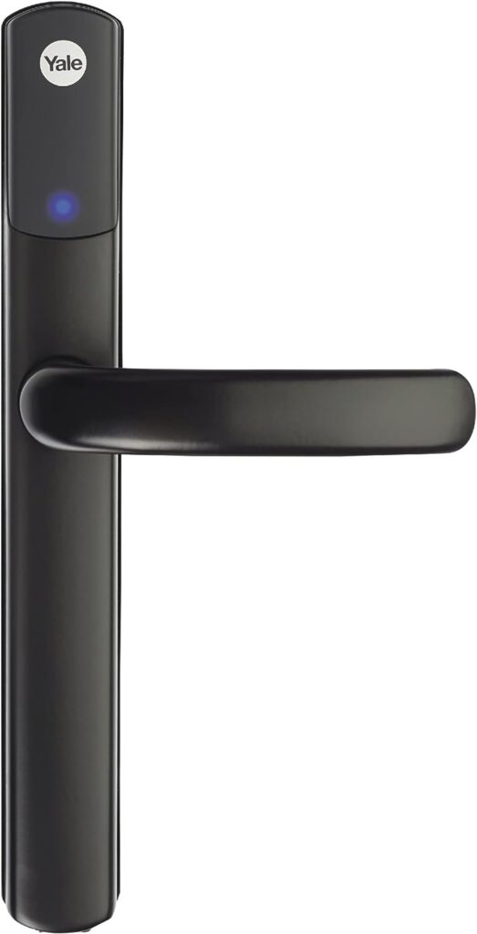 Yale SD-L1000-BL Conexis L1 Smart Keyless Door Handle For Home Security, Remote Lock/Unlock, App Control, Key Card and Phone Tag Included, Black Finish [BSI Approved]