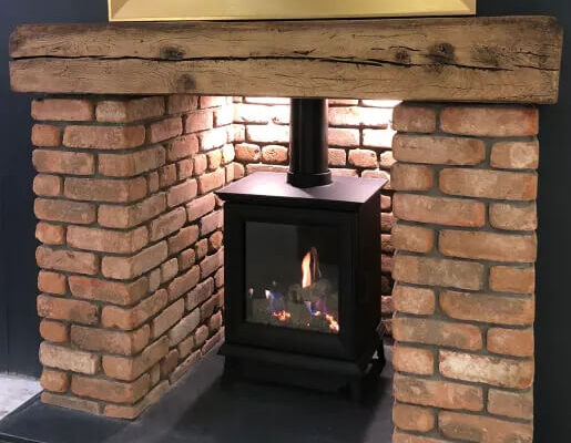 Fireplace using Brick Slips | Building Material Reviews