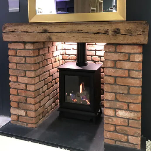 Fireplace using Brick Slips | Building Material Reviews