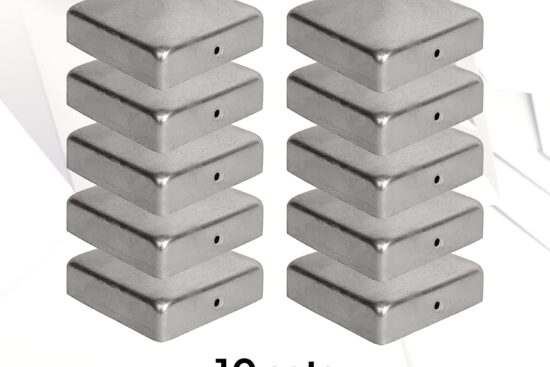 viirkuja post caps 101x101 mm galvanized fence post stainless steel caps for wooden fence with free screws small metal p 2
