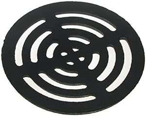 a black circle shaped drain grate | Building Material Reviews